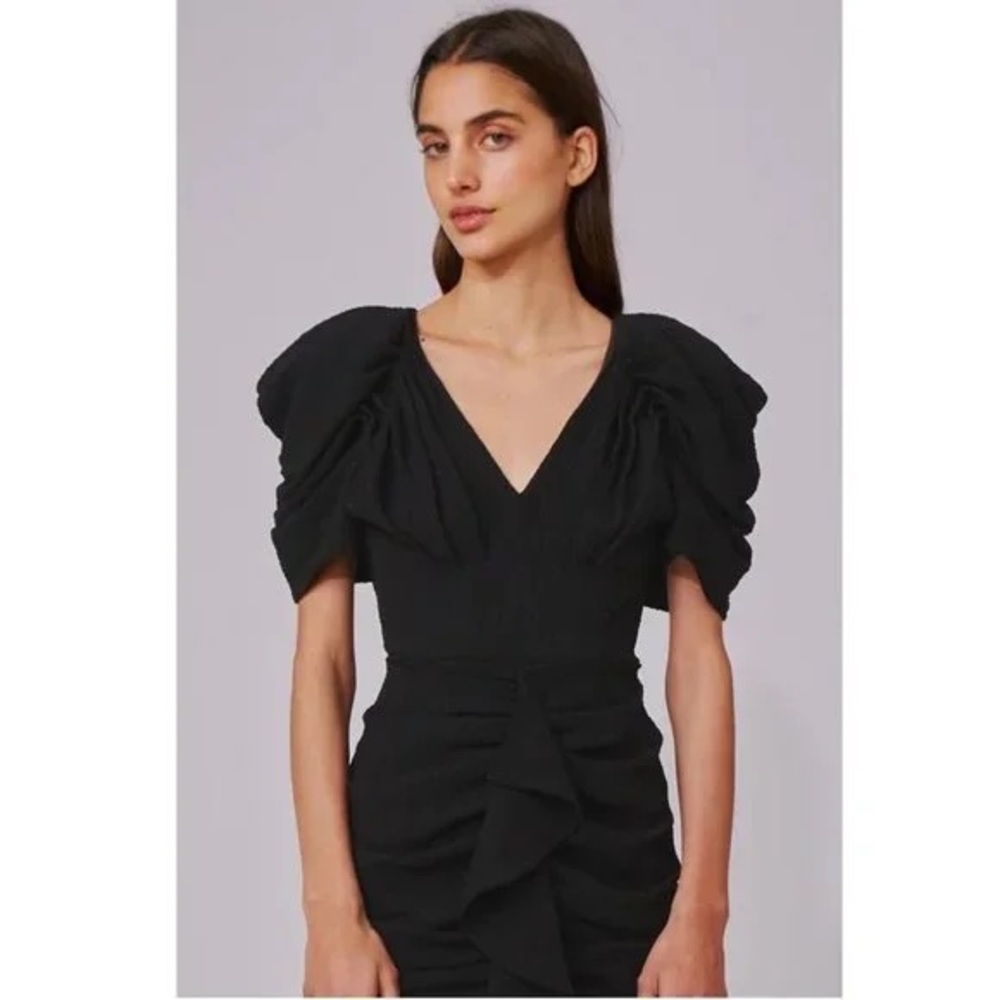 C/Meo Collective Soaked Short Sleeve Dress in Black